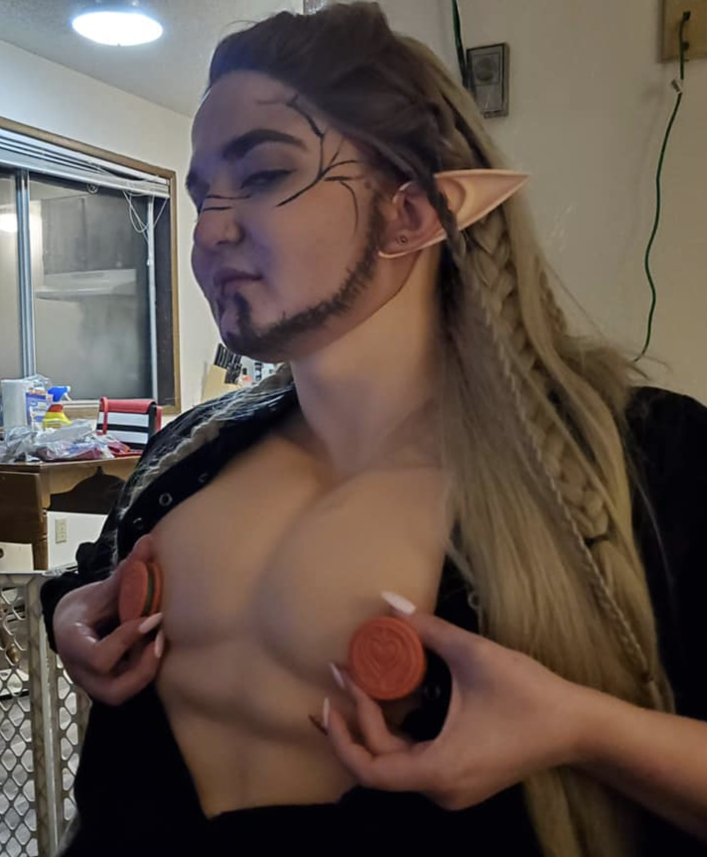 Girlfriend in an elf costume
